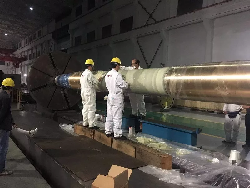 玻璃钢管换新